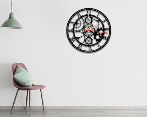 Silueta de Reloj para Corte Láser - Diseño Creativo y Personalizado para Decoración