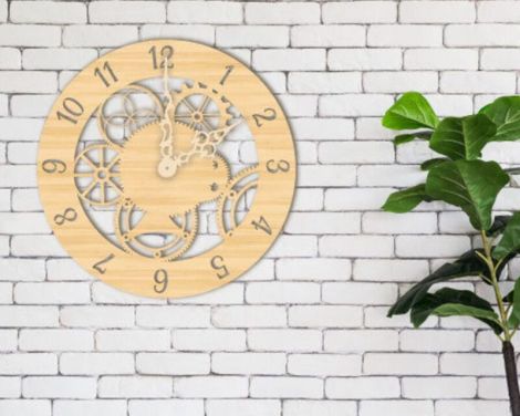 Plantilla de Silueta de Reloj para Corte Láser - Diseño Personalizable y Creativo