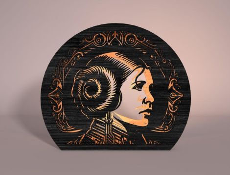 Caja sombras galaxy warrior para corte láser y CNC