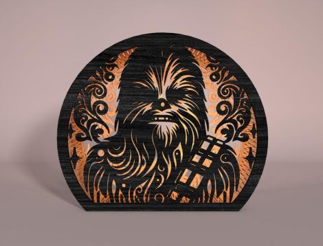 Caja sombras galaxy warrior para corte láser y CNC