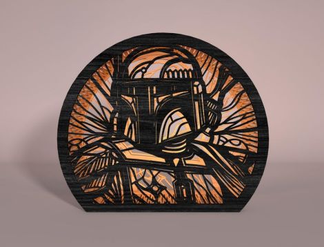 Caja sombras galaxy warrior para corte láser y CNC