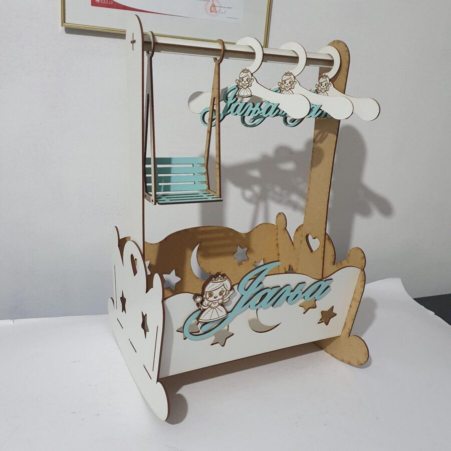 Caja de regalo con columpio y percha para bebe Día del Padre