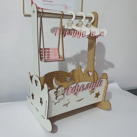 Caja de regalo con columpio y percha para bebe Día del Padre
