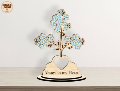 Soporte floral para corte láser y CNC ideal para decoración Hogar