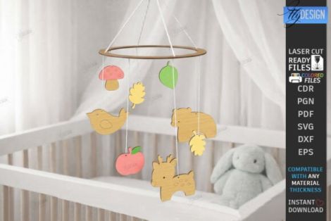 Paquete de móviles infantil para corte láser y CNC