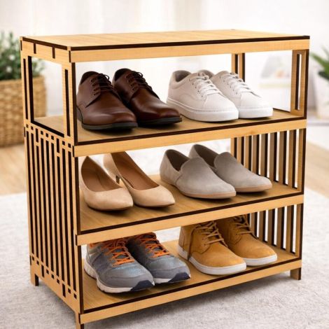 Estante modular para corte láser y CNC, ideal para hogar y decoración