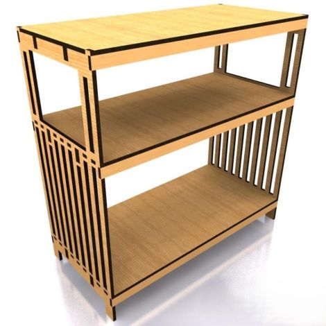 Estante modular para corte láser y CNC, ideal para hogar y decoración