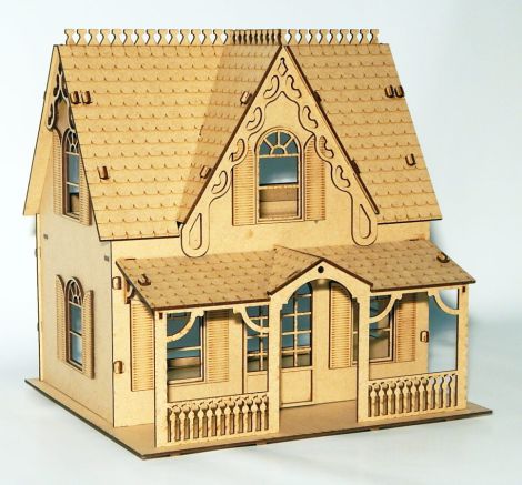 Casa Villa — Diseño para corte láser y CNC (A3 420 x 300 x 3 mm)