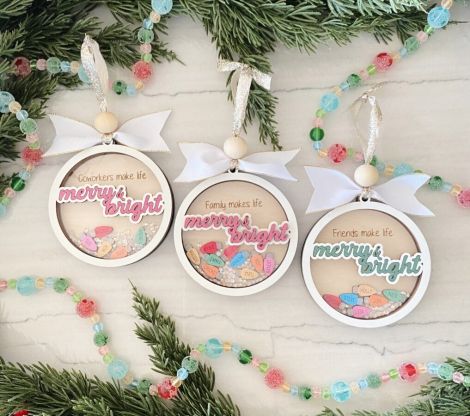 Adornos de Navidad SVG Personalizados | Archivo de Corte Láser para Regalos Creativos