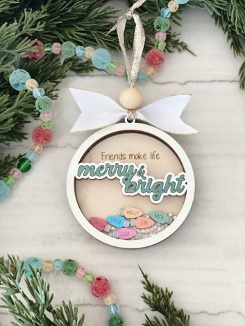 Adornos de Navidad SVG Personalizados | Archivo de Corte Láser para Regalos Creativos