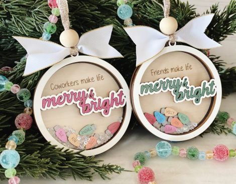 Adornos de Navidad SVG Personalizados | Archivo de Corte Láser para Regalos Creativos