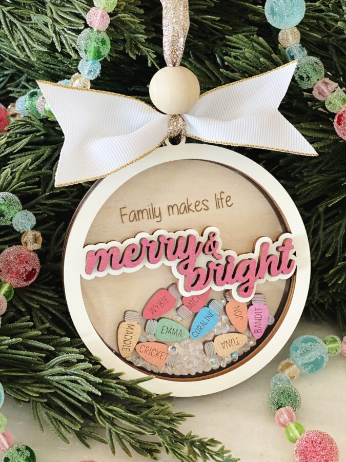 Adornos de Navidad SVG Personalizados | Archivo de Corte Láser para Regalos Creativos