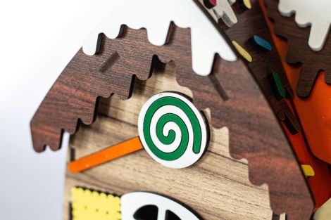 Casa de Jengibre 3D para Cortar a Láser - Archivos SVG y DXF para Proyectos DIY Navideños