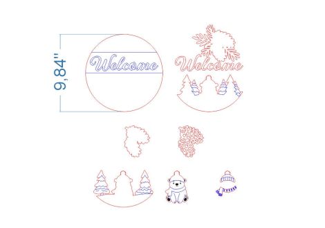 Paquete SVG Cortes Láser Navidad - Diseños de Santa, Reno y Muñeco de Nieve para Glowforge