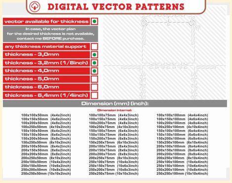 48 diseños de cajas para corte láser: archivo vectorial para almacenamiento y regalos