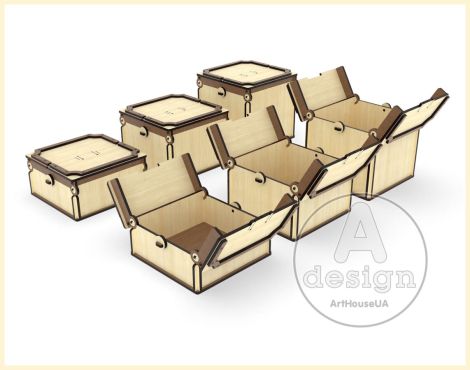 48 diseños de cajas para corte láser: archivo vectorial para almacenamiento y regalos