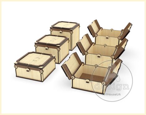 48 diseños de cajas para corte láser: archivo vectorial para almacenamiento y regalos