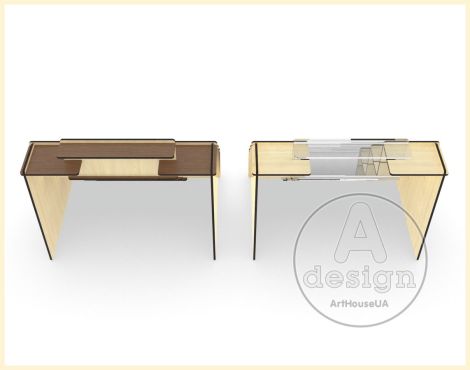 Estantes de exhibición cortados con láser - Archivo SVG para Glowforge en 3 tamaños para r