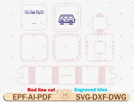 Caja de Ahorros de Madera para Niños - Archivos SVG para Cortes Láser y Alcancías