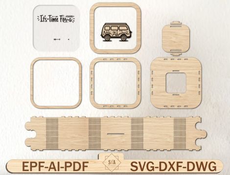 Caja de Ahorros de Madera para Niños - Archivos SVG para Cortes Láser y Alcancías