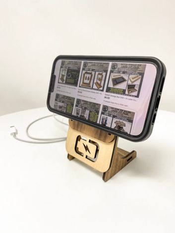 Archivos de Corte Láser SVG y Ai para Mag Dock de iPhone - Descarga Instantánea y Personal