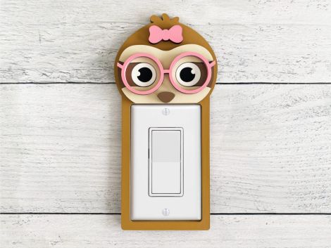 Paquete de decoración de interruptores de luz: 15 diseños de animales, archivos SVG, PDF y