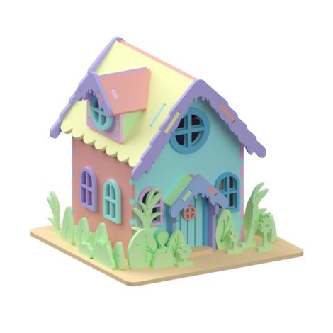 Pack de 5 Casas de Hadas para Corte Láser - Diseño Vectorial SVG para Descarga Inmediata