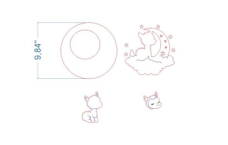Paquete SVG de letreros de nombres para bebés - Archivos de corte láser Glowforge: Luna, N