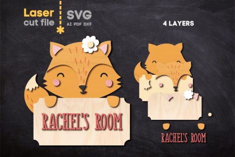 Paquete SVG Signo de Nombre de Bebé para Corte Láser Glowforge - Descarga Instantánea
