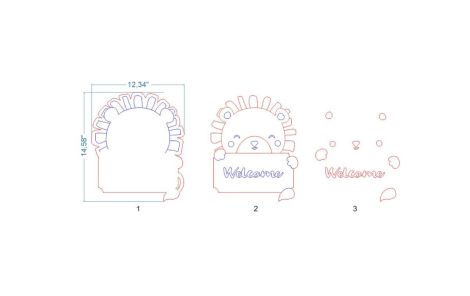 Paquete SVG Signo de Nombre de Bebé para Corte Láser Glowforge - Descarga Instantánea