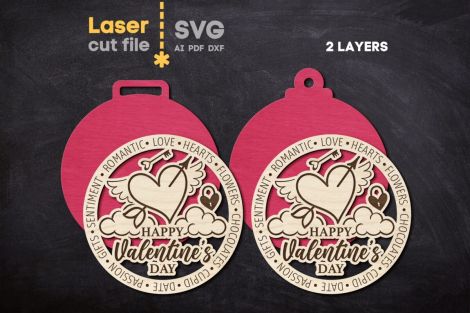 Paquete de llaveros SVG para corte láser: adornos navideños e intercambiables - Descarga i