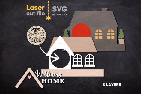 Paquete de llaveros SVG para corte láser: adornos navideños e intercambiables - Descarga i