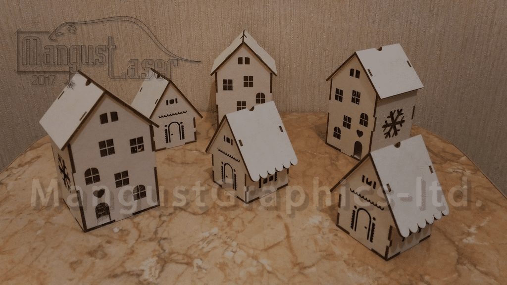 Casas de Navidad Iluminadas: Decoración Festiva