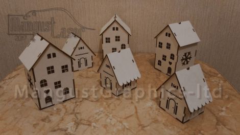 Casas de Navidad Iluminadas: Decoración Festiva