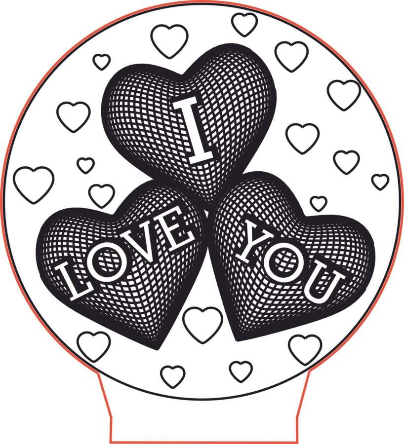 Luz LED "Te Amo"