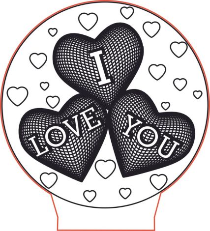 Luz LED "Te Amo"