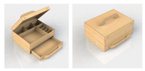 Cajón organizador para almacenamiento compacto