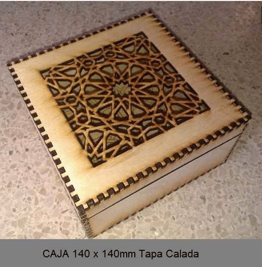 Caja decorativa con tapa calada