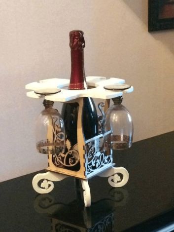 Soporte para Vino con Copas