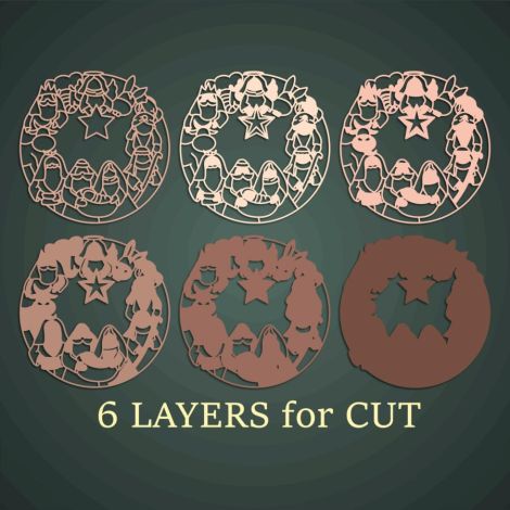 Escena de la Natividad 3D en MDF para Corte Láser | Decoración Navideña DIY Multicapa