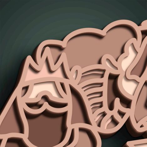 Escena de la Natividad 3D en MDF para Corte Láser | Decoración Navideña DIY Multicapa