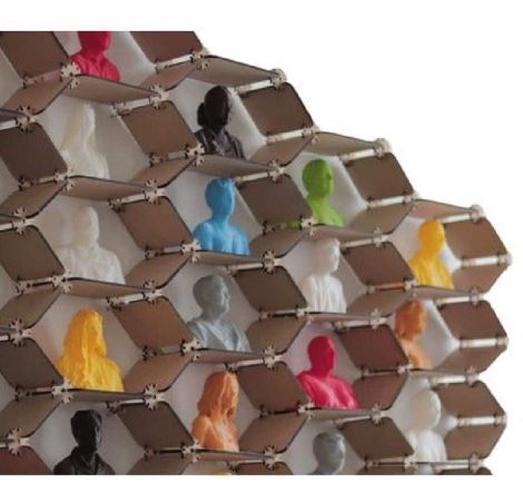 Estante de pared moderno y funcional