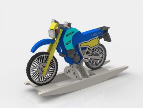 Modelo 3D de Motocicleta