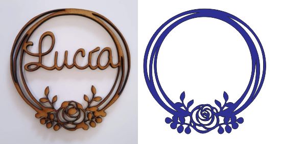 Adorno Circular Personalizado con Nombre