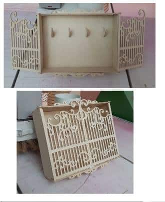 Caja portallaves con rejilla de seguridad