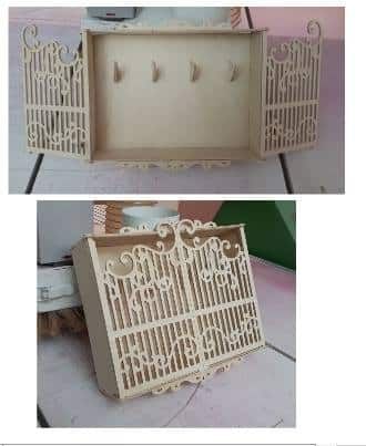 Caja portallaves con rejilla de seguridad