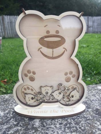 Oso de Peluche Sonriente Relleno de Ositos