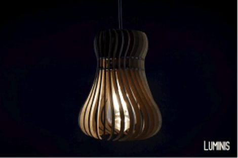 Lámpara Curvilínea: Diseño Moderno y Elegante