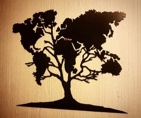Árbol de Mapamundi: Conexiones Globales en el Diseño Natural