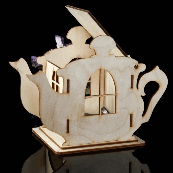 Caja de Té Tetera: Almacenamiento Elegante y Funcional